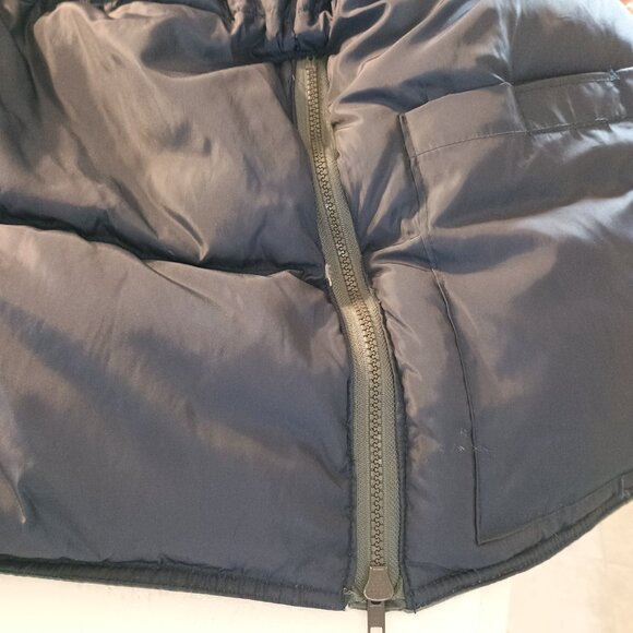 Camel Men's XL Puffy Hoodie Heavy Winter Coat Goose Down Full Zip Parka Coziest - Picture 7 of 13